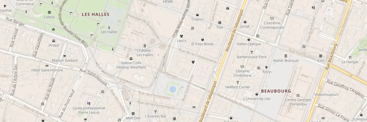 Plan du 57 Rue Saint-Denis à Paris 1er Arrondissement