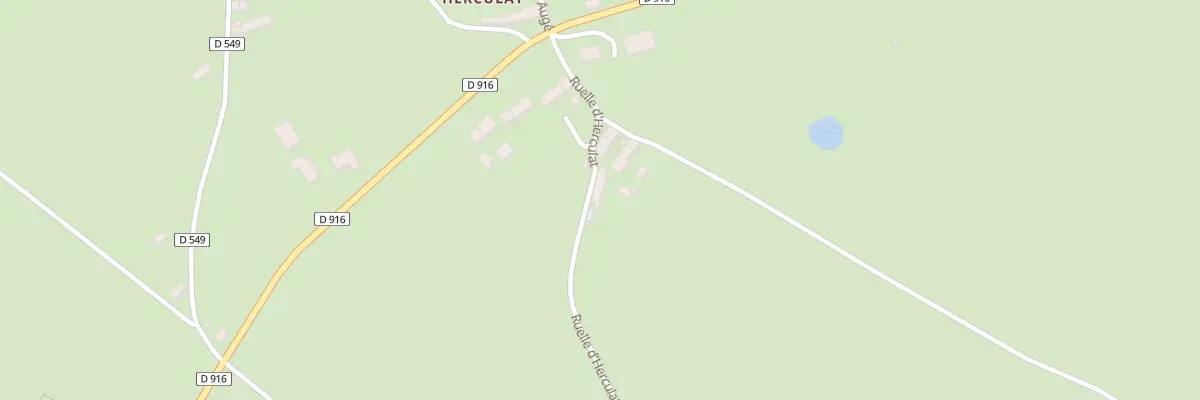 Plan du 14 Herculat à Treignat