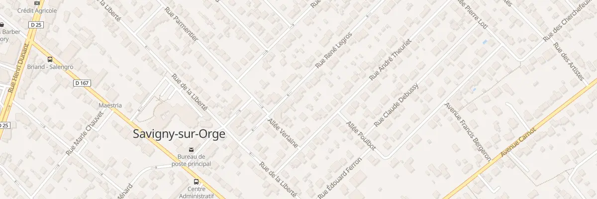 Plan du 12 Rue Rene Legros à Savigny-sur-Orge