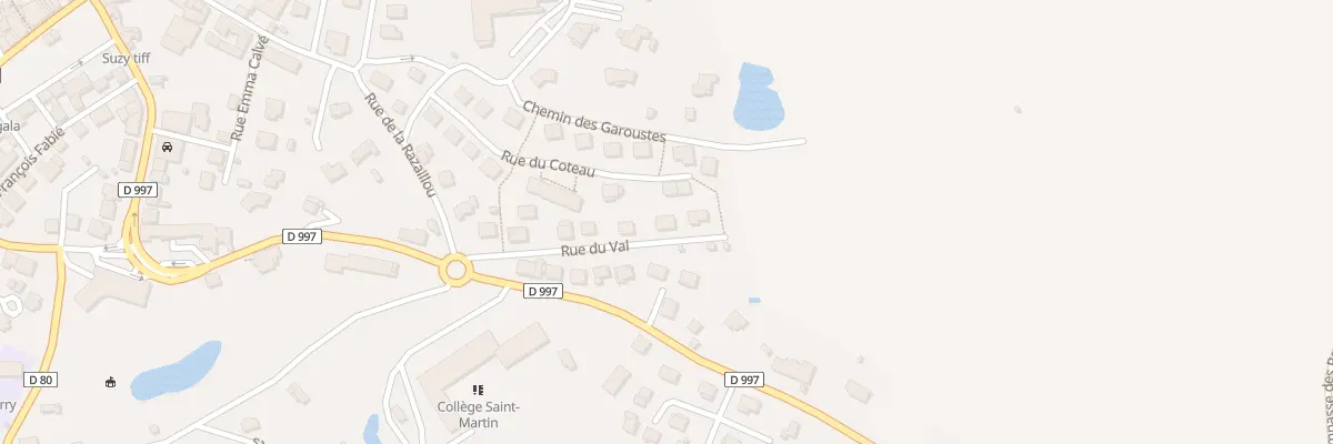 Plan du 13 Rue du Val à Naucelle
