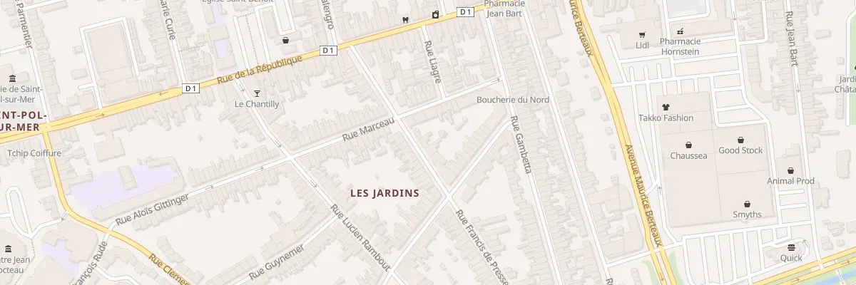 Plan du 33 Rue Francis de Pressence Sp à Dunkerque