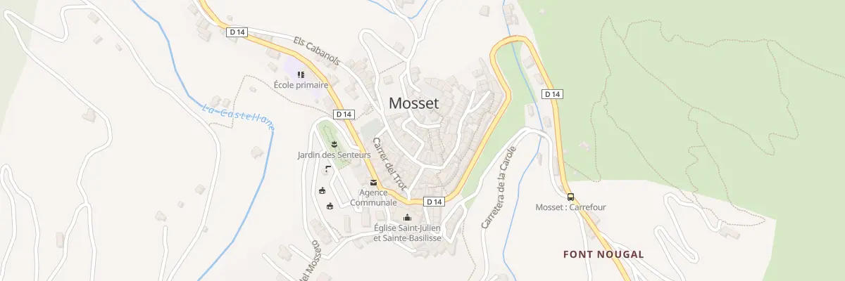 Plan du 105 Village à Mosset