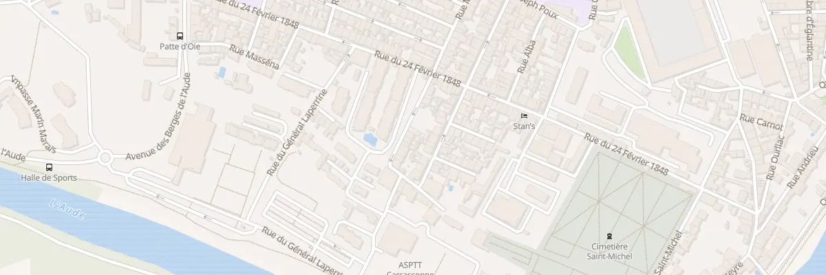 Plan du 12 Rue Marceau Perrutel à Carcassonne