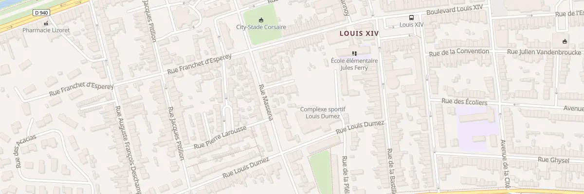 Plan du 17 Rue Masséna à Dunkerque