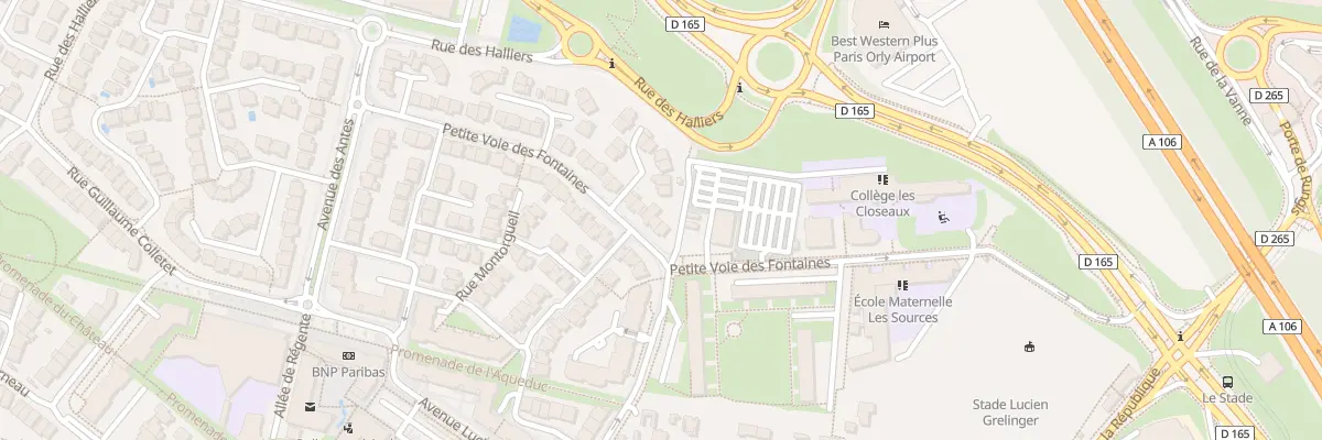 Plan du 16 Petite Voie des Fontaines à Rungis