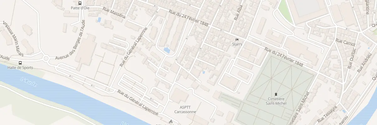 Plan du 3 Rue des Rames à Carcassonne