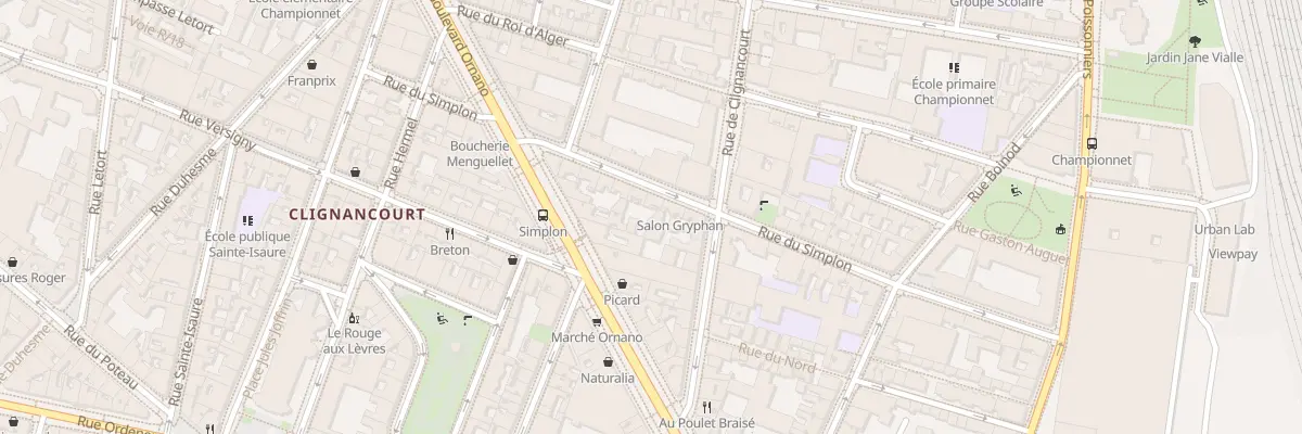 Plan du 131 Rue de Clignancourt à Paris 18e Arrondissement