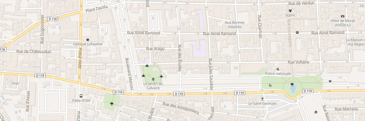 Plan du 92 Rue Voltaire à Carcassonne