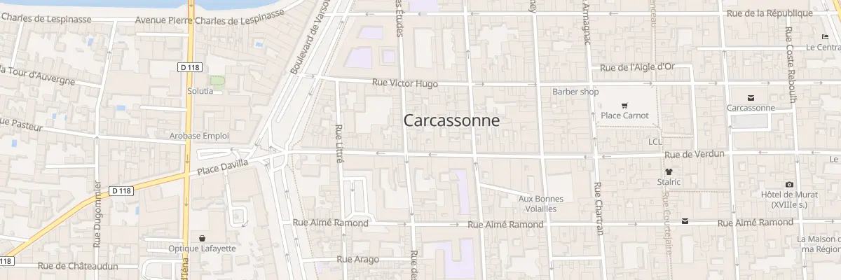 Plan du 94 Rue de Verdun à Carcassonne