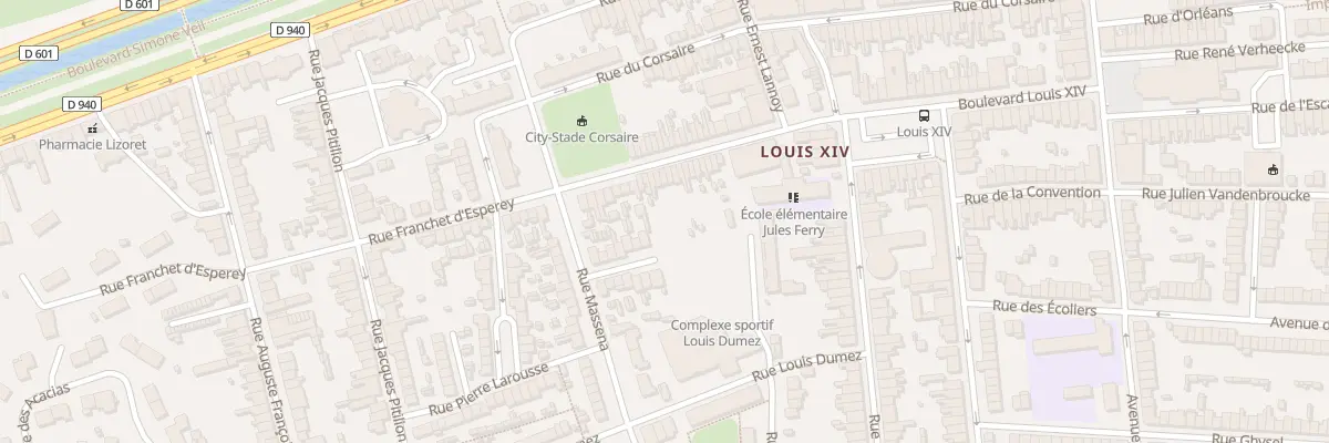 Plan du 51 Rue Franchet d’Esperey à Dunkerque