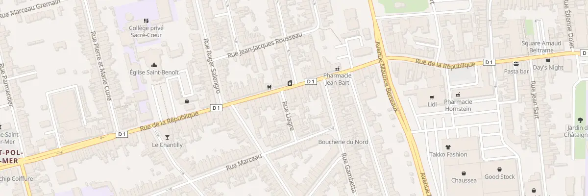 Plan du 227 Rue de la Republique Saint Pol à Dunkerque