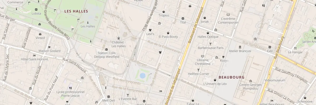 Plan du 59 Rue Saint-Denis à Paris 1er Arrondissement