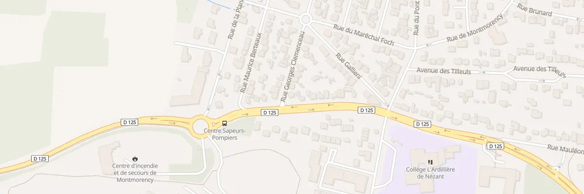 Plan du 2 Rue Georges Clémenceau à Saint-Brice-sous-Forêt