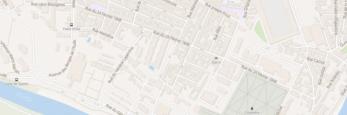 Plan du 16 Rue Marceau Perrutel à Carcassonne