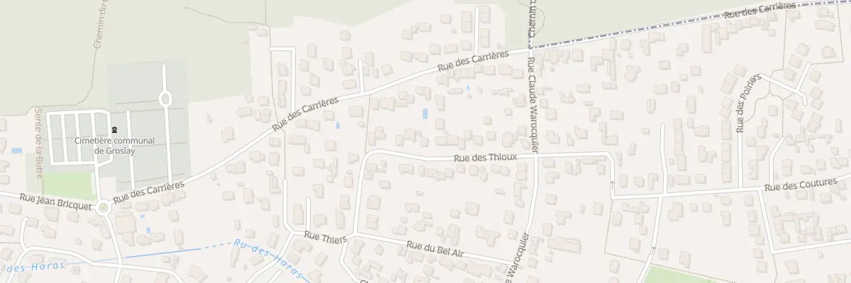 Plan du 29 Rue des Thioux à Groslay