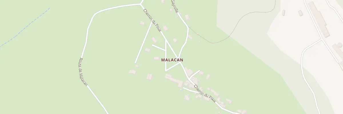 Plan du 12 Che du Poux à Noailhac