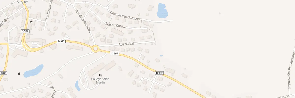 Plan du 14 Rue du Val à Naucelle