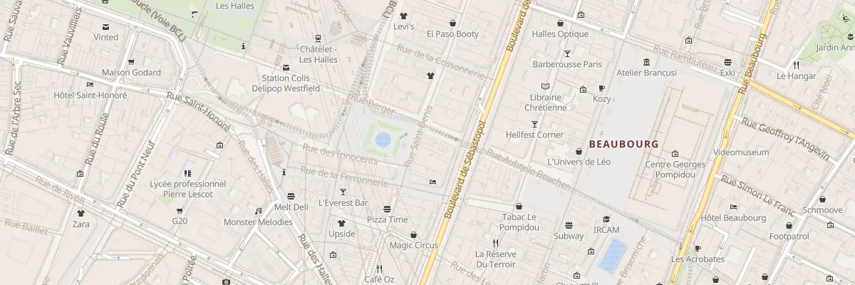 Plan du 46 Rue Saint-Denis à Paris 1er Arrondissement