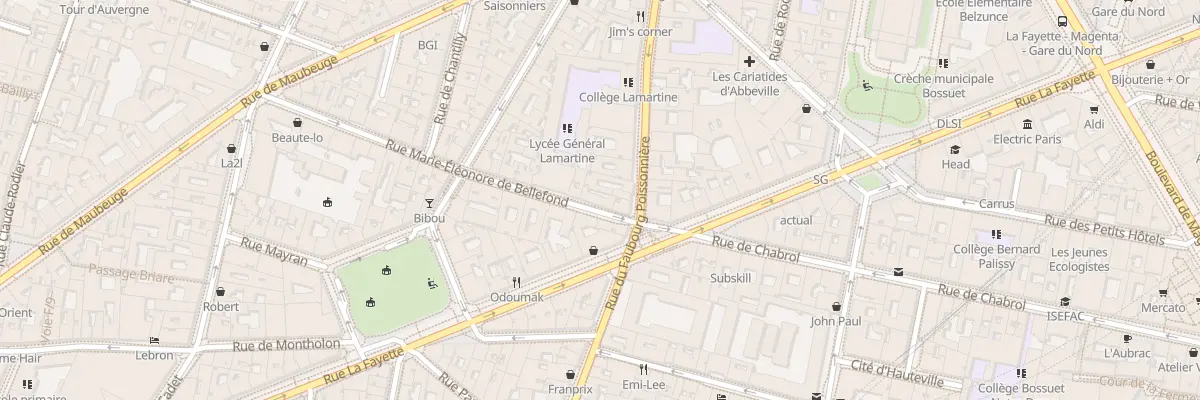 Plan du 4 Rue M. Eleonore de Bellefond à Paris 9e Arrondissement