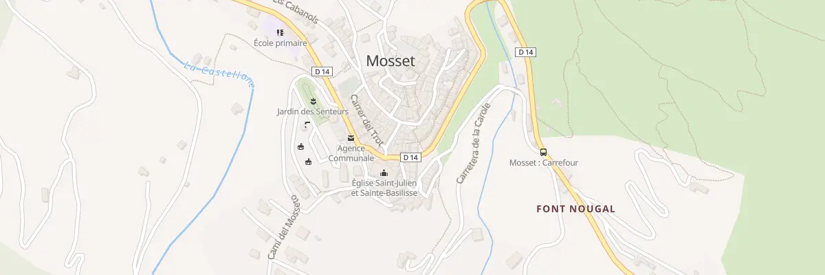 Plan du 50 Village à Mosset