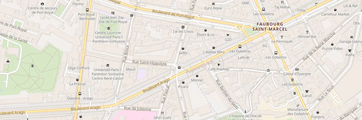 Plan du 20B Bd Arago à Paris 13e Arrondissement
