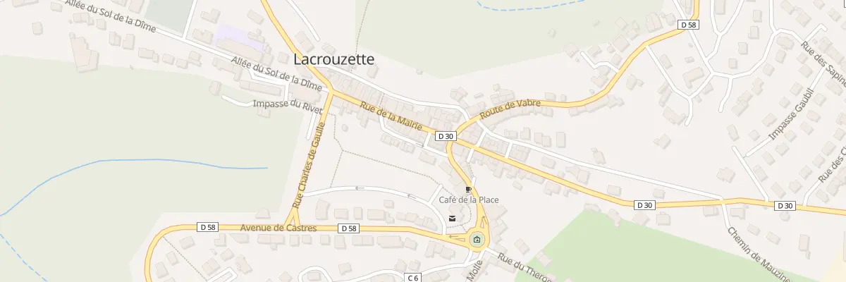 Plan du 3 Rue Jeanne d’Arc à Lacrouzette