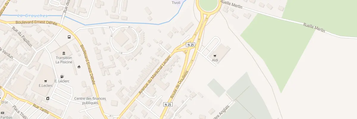 Plan du 43 Av du Mal Leclerc à Doullens