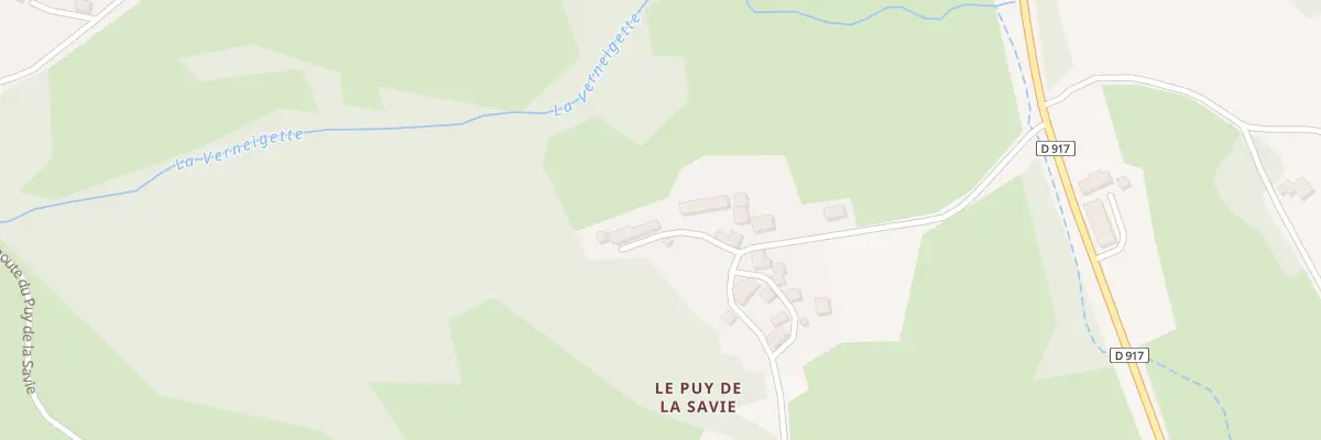 Plan du 13 Le Puy de la Savie à Verneiges