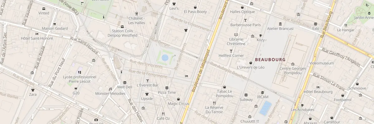 Plan du 44 Rue Saint-Denis à Paris 1er Arrondissement