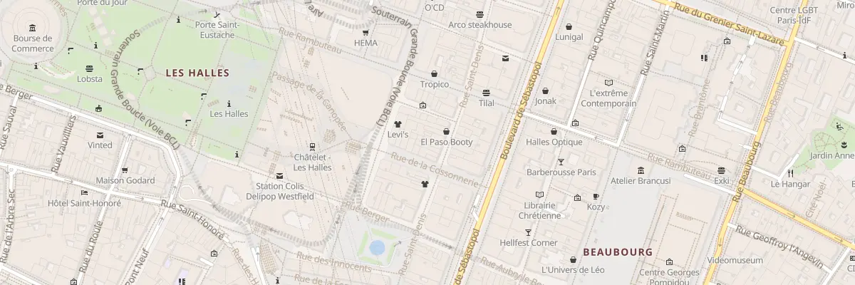 Plan du 73 Rue Saint-Denis à Paris 1er Arrondissement