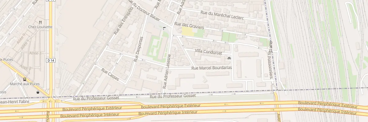 Plan du 178 Rue du Docteur Bauer à Saint-Ouen-sur-Seine