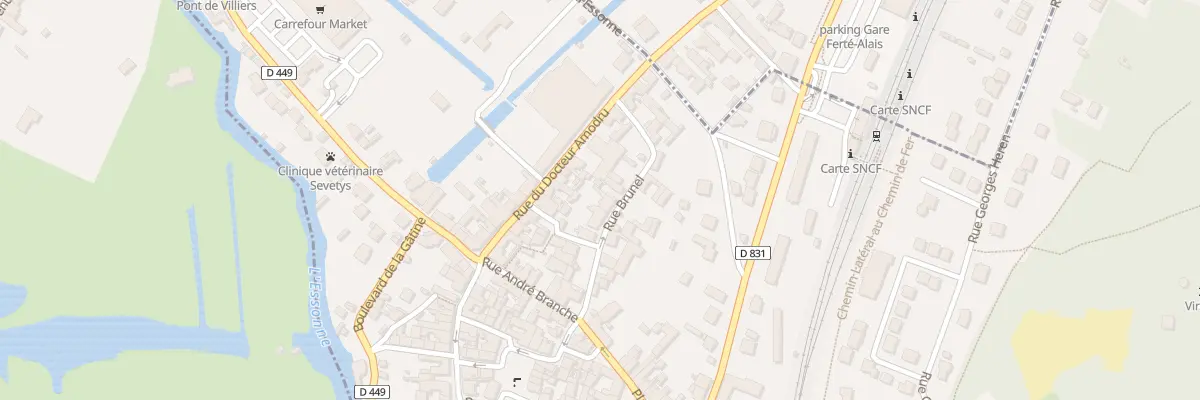 Plan du 9 Rue Brunel à La Ferté-Alais