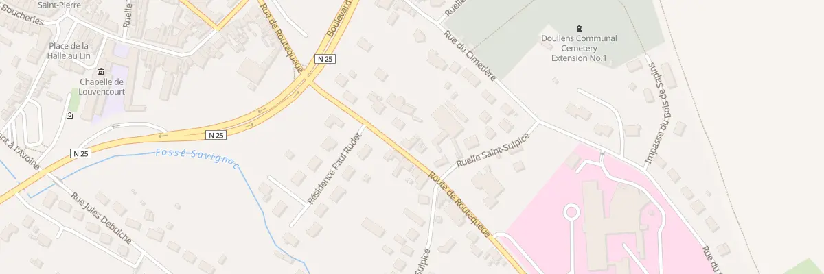 Plan du 14 Rue de Routequeue à Doullens