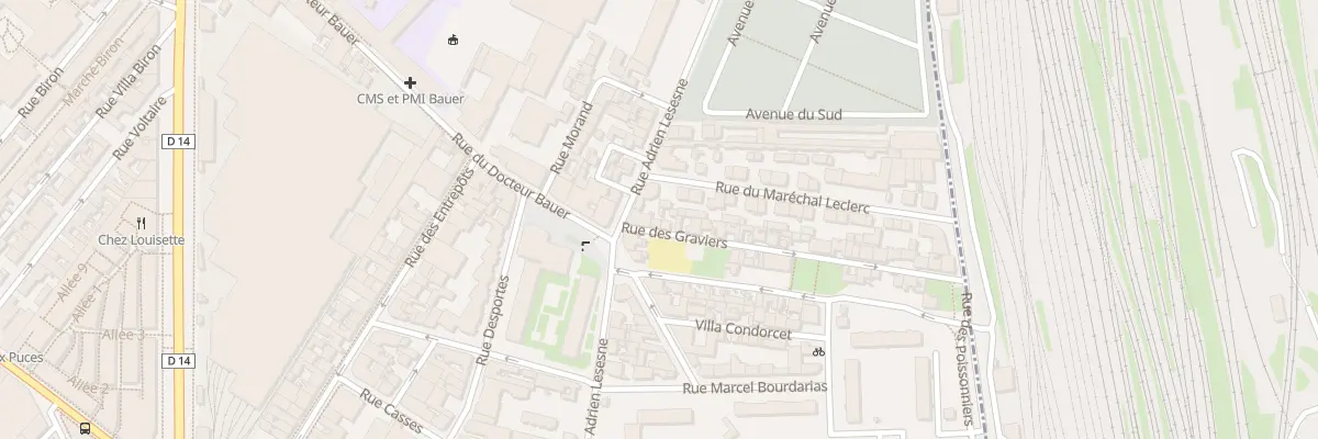 Plan du 3 Rue des Graviers à Saint-Ouen-sur-Seine
