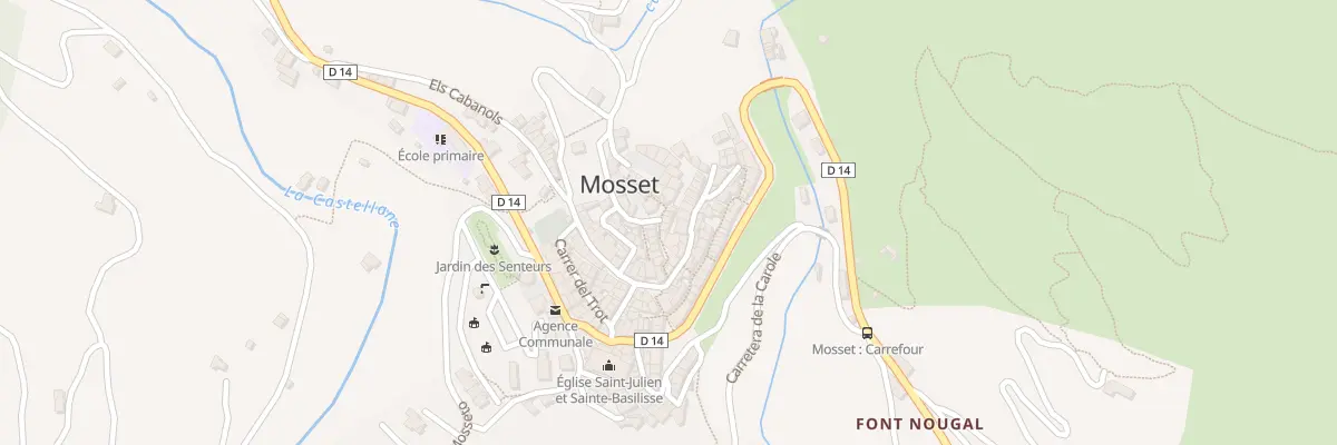 Plan du 84 Village à Mosset