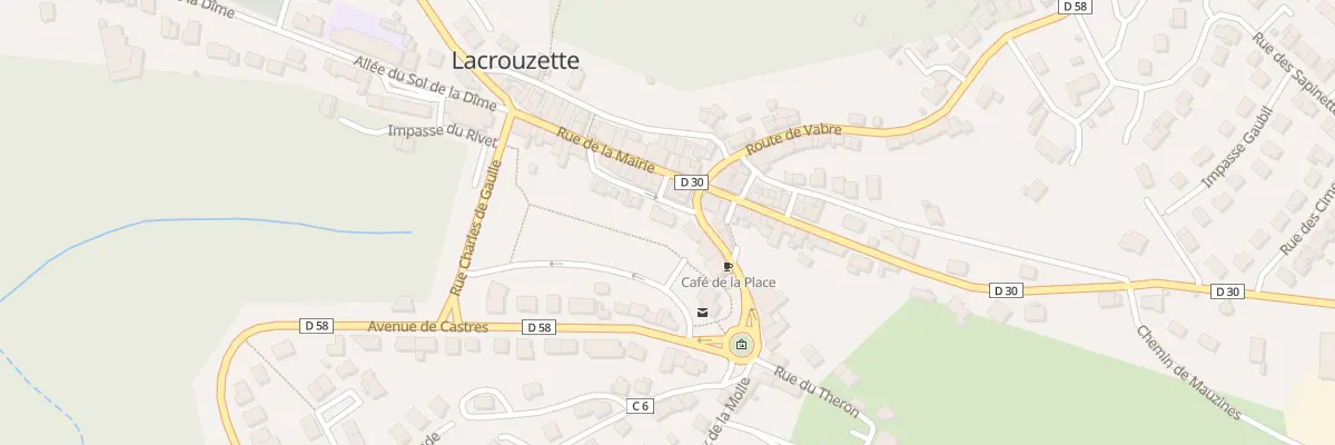 Plan du 14 Rue Jeanne d’Arc à Lacrouzette