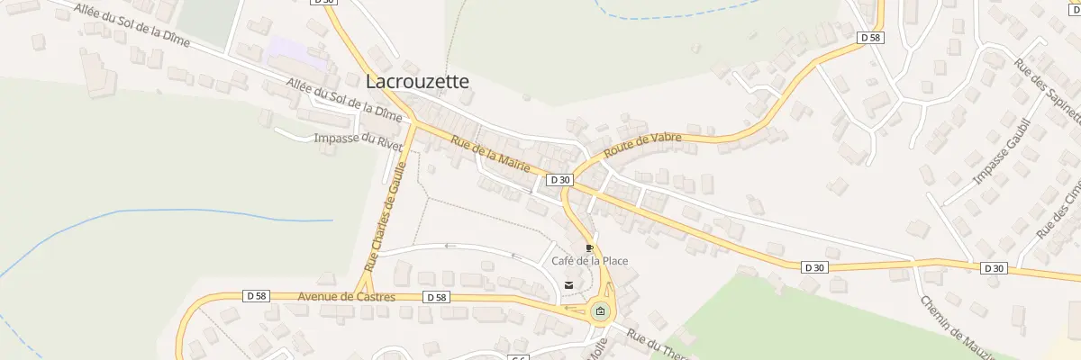 Plan du 5 Rue de la Mairie à Lacrouzette