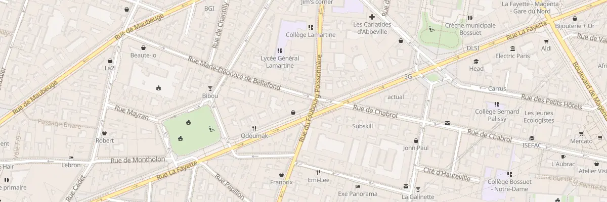 Plan du 1 Rue M. Eleonore de Bellefond à Paris 9e Arrondissement