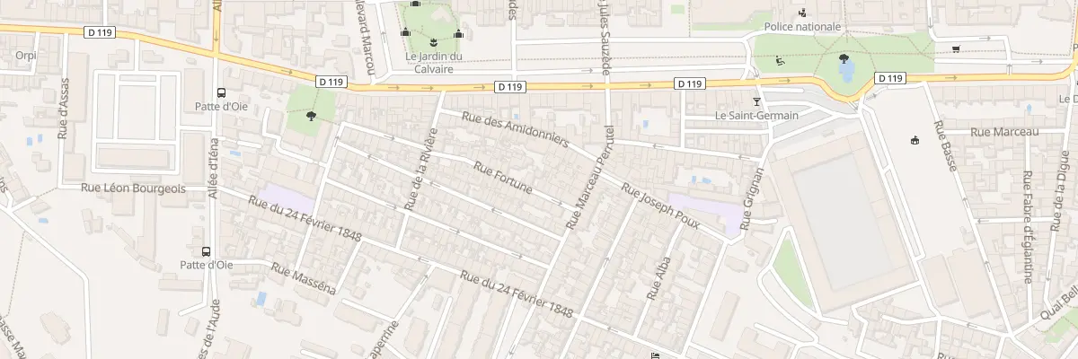 Plan du 12 Rue Fortune à Carcassonne