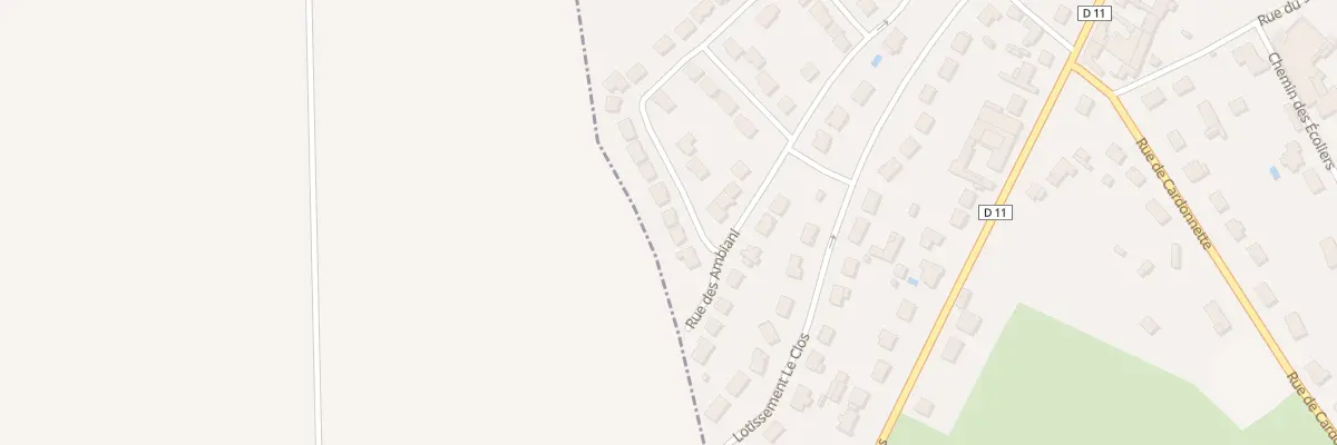 Plan du 32 Rue des Ambiani à Rainneville