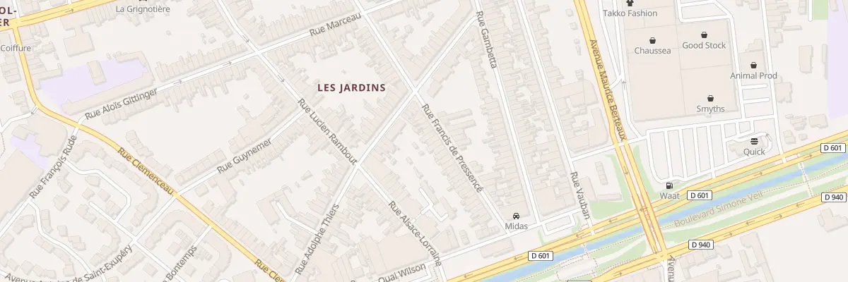 Plan du 62 Rue Francis de Pressence Sp à Dunkerque
