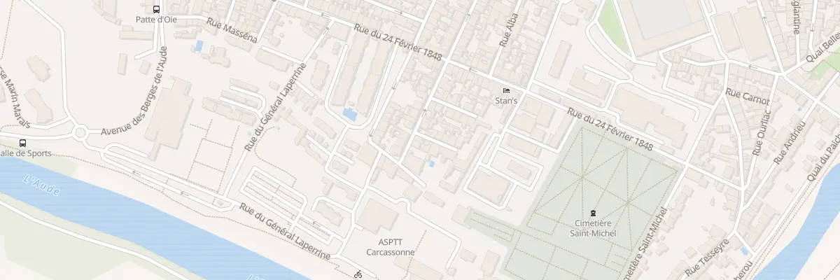 Plan du 8 Rue des Rames à Carcassonne