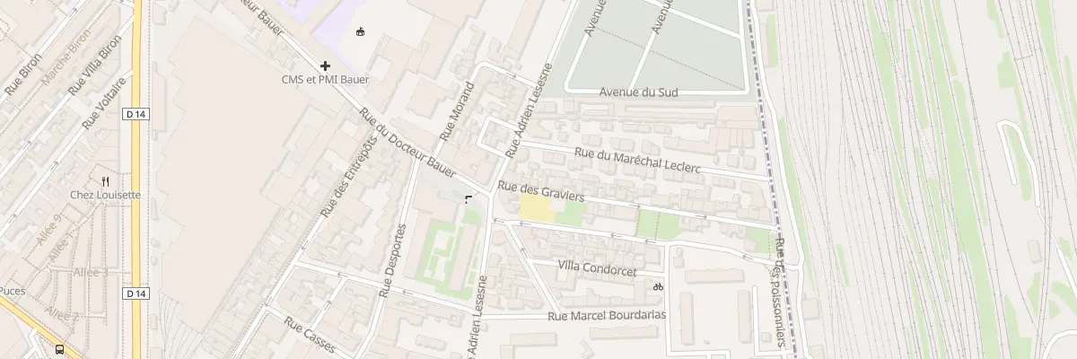 Plan du 5 Rue des Graviers à Saint-Ouen-sur-Seine