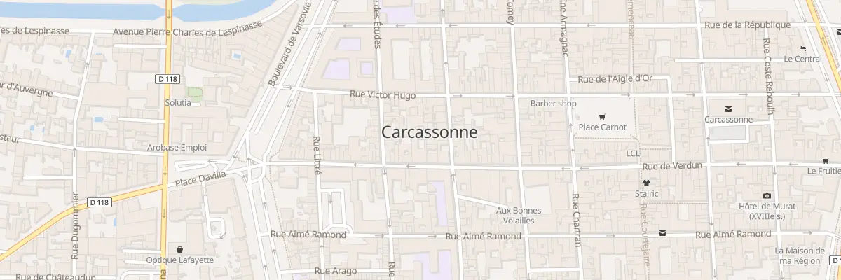 Plan du 88 Rue de Verdun à Carcassonne