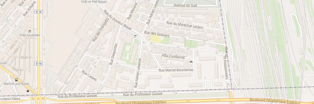 Plan du 175 Rue du Docteur Bauer à Saint-Ouen-sur-Seine
