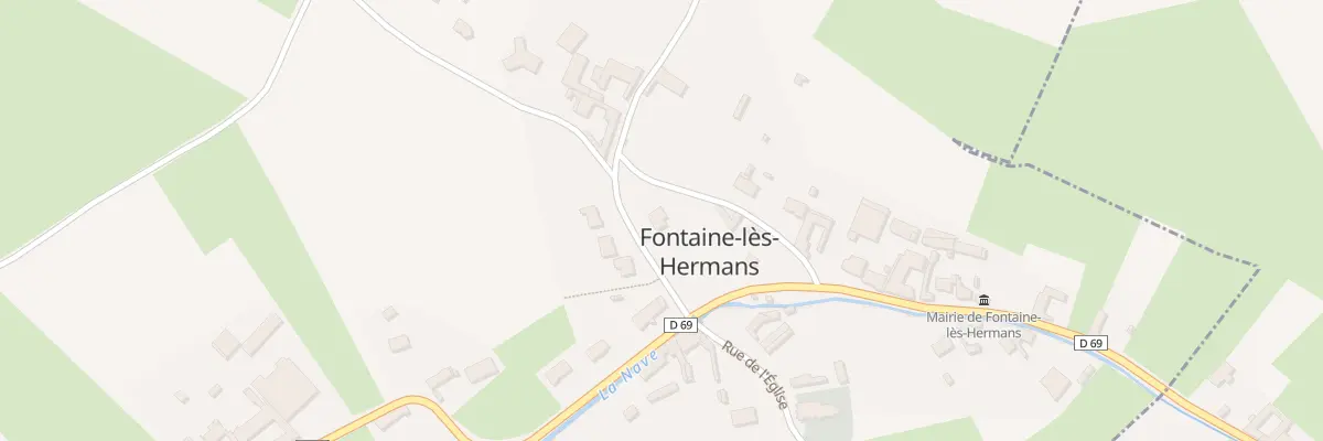 Plan du 2 Rue du Chateau à Fontaine-lès-Hermans