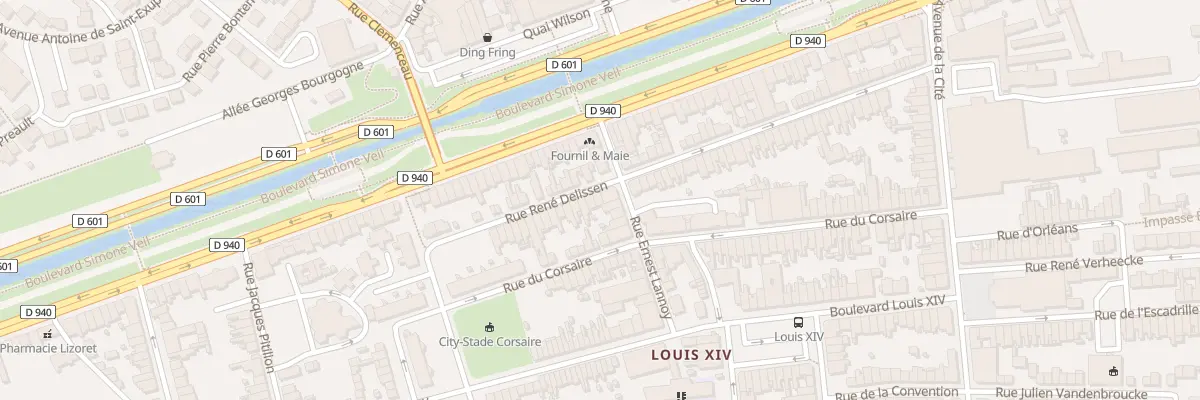 Plan du 73 Rue René Delissen à Dunkerque