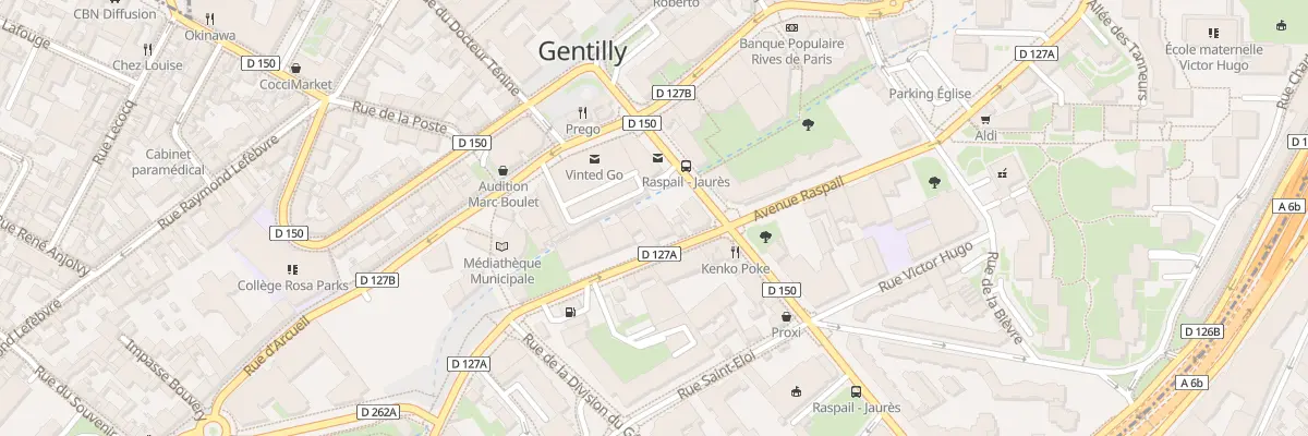 Plan du 40 Av Raspail à Gentilly