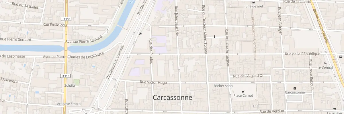Plan du 71 Rue de la République à Carcassonne