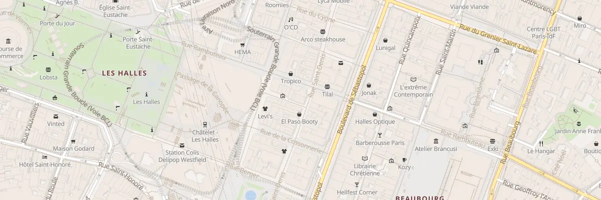 Plan du 87 Rue Saint-Denis à Paris 1er Arrondissement